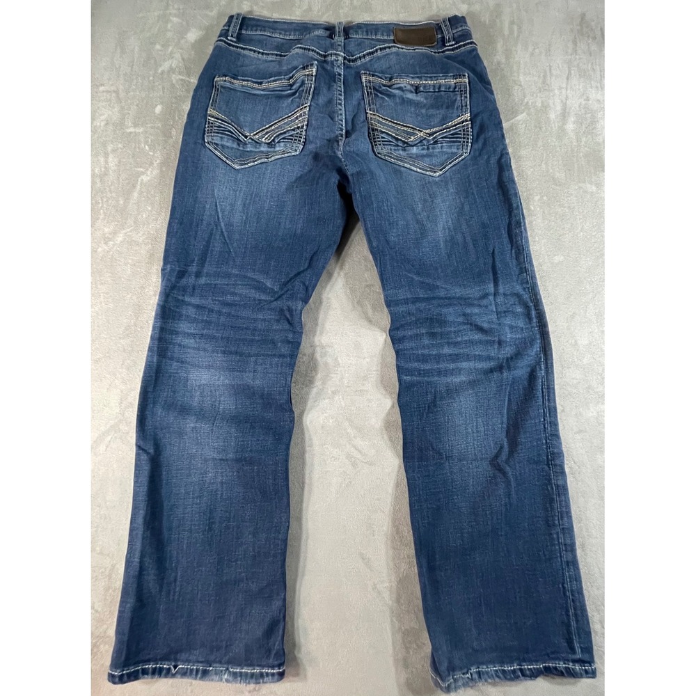 BKE Bootleg Jeans Women 33X29 Bootcut Contrast Stitch Moto Pocket Denim Pants - Picture 16 of 16